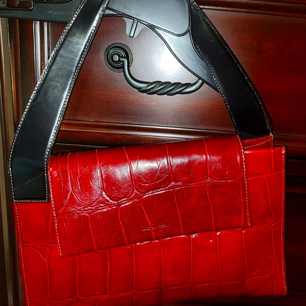 Willy Keni  - Vintage Red Shoulder Bag- Unique !